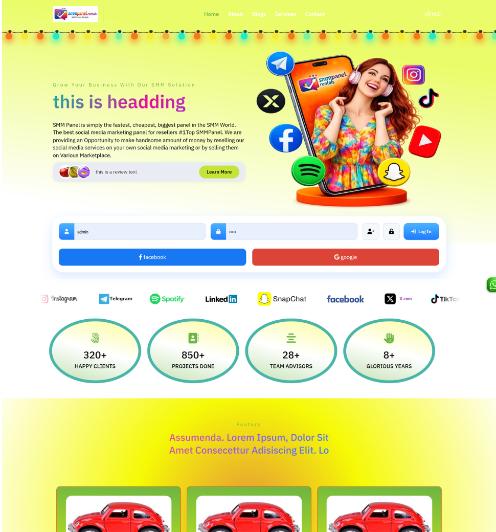 Excellent SMM Panel Complete Website