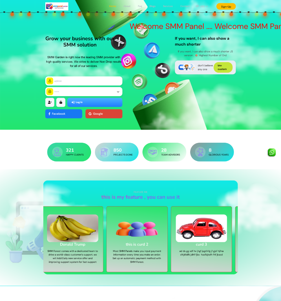 Magical  SMM Panel Complete Website